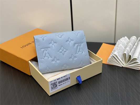 L.V Victorine Wallet Monogram Empreinte Blue M83271