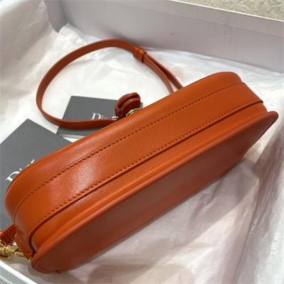 CD Di.or Bobby East-West Bag Box Calfskin Orange