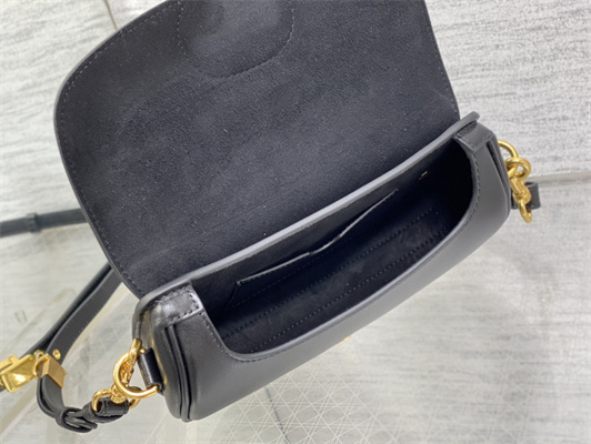 CD Di.or Bobby East-West Bag Box Calfskin Black