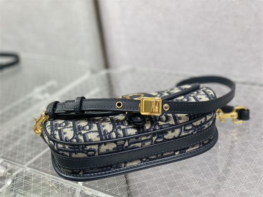 CD Di.or Bobby East-West Blue Oblique Jacquard