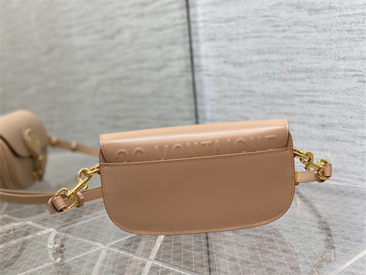 CD Di.or Bobby East-West Bag Box Calfskin Rose Des Vents