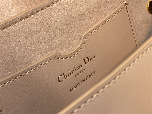 CD Di.or Bobby East-West Bag Box Calfskin Rose Des Vents