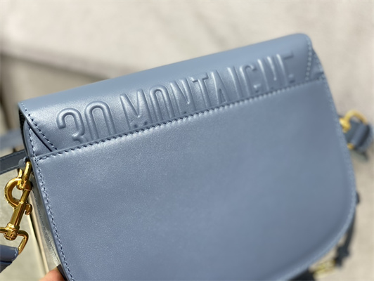 CD Medium Di.or Bobby Bag Box Calfskin Antique Blue