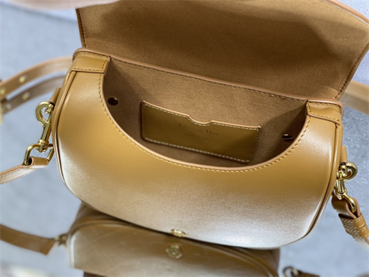 CD Medium Di.or Bobby Bag Box Calfskin Amber