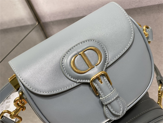 CD Small Di.or Bobby Bag Box Calfskin Blue