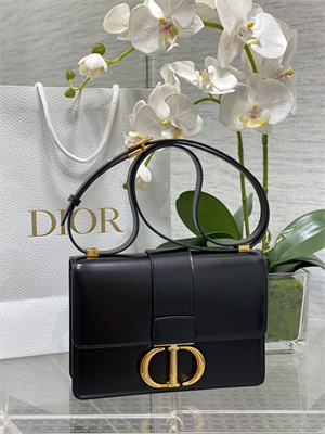 CD 30 Montaigne Bag Box Calfskin Black