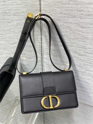 CD 30 Montaigne Bag Grained Calfskin Black