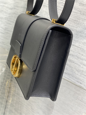 CD 30 Montaigne Bag Grained Calfskin Black