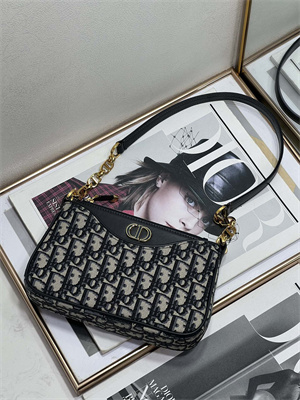 CD HOBO Avenue Bag Blue Oblique Jacquard