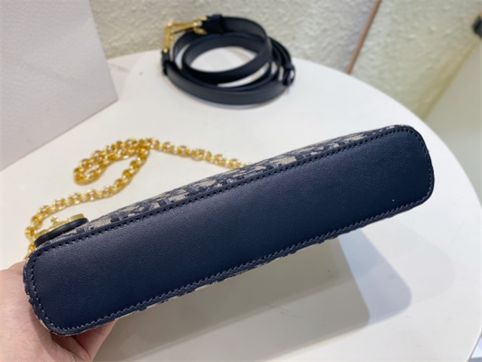 CD Miss Dior Midi Bag Blue Oblique Jacquard