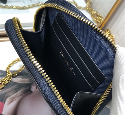 CD 30 Montaigne Phone holder Blue Oblique Jacquard