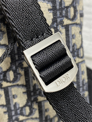 Di.or Kid’s Mini Rider Backpack Beige and Blue Oblique Jacquard