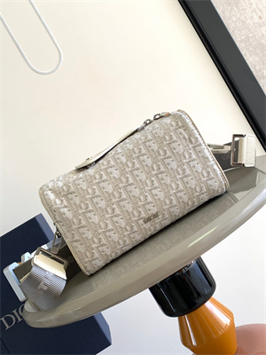 Di.or Lingot 22 Shoulder Bag Beige Oblique Jacquard