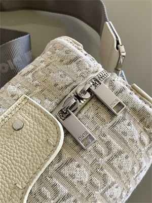 Di.or Lingot 22 Shoulder Bag Beige Oblique Jacquard