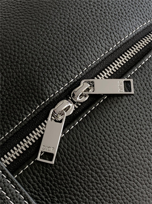 Di.or Lingot 50 Travel Bag Black Grained Calfskin