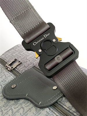 Di.or Lingot 50 Travel Bag Grey Oblique Jacquard