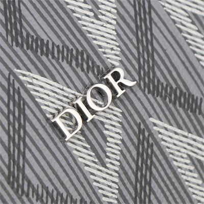 Di.or Lingot 50 Travel Bag Grey CD Diamond Canvas