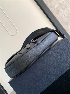 Di.or Saddle Bag Black Grained Calfskin With White Di.or Printing