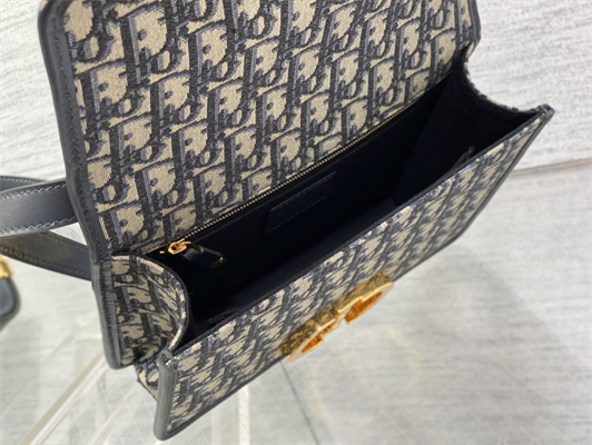 CD 30 Montaigne Bag Blue Oblique Jacquard