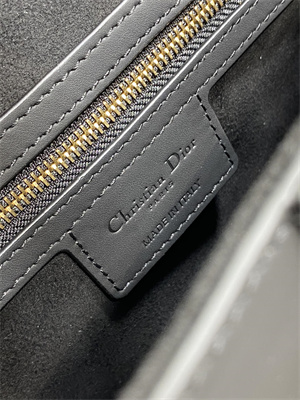 CD Saddle Bag Ultramatte Calfskin Black Color