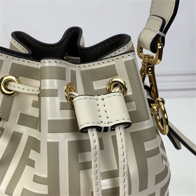 Fen.di MON TRESOR Beige Leather Mini Bag
