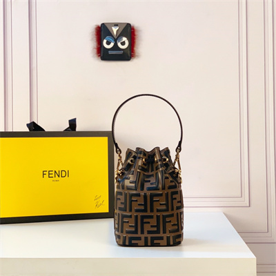 Fen.di MON TRESOR Brown Leather Mini Bag