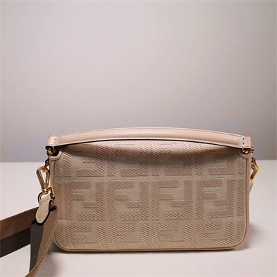 Fen.di BAGUETTE Pink FF Canvas Bag