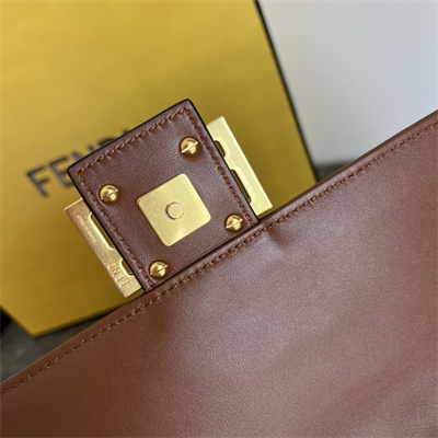 Fen.di BAGUETTE Bag Caramel Nappa Leather With FF Motif