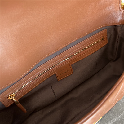 Fen.di BAGUETTE Bag Caramel Nappa Leather With FF Motif