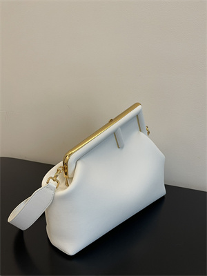 Fen.di FIRST MEDIUM White Leather Bag