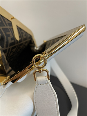 Fen.di FIRST MEDIUM White Leather Bag