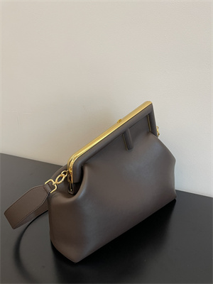 Fen.di FIRST MEDIUM Coffee Leather Bag