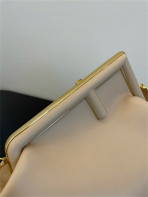 Fen.di FIRST MEDIUM Nude Leather Bag