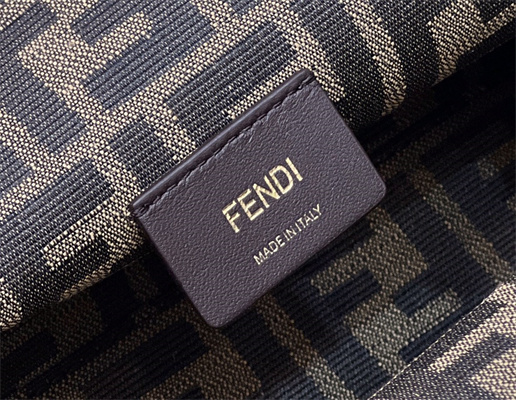 Fen.di FIRST SMALL White Leather Bag With Exotic Details