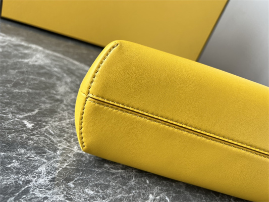 Fen.di FIRST SMALL Yellow Leather Bag