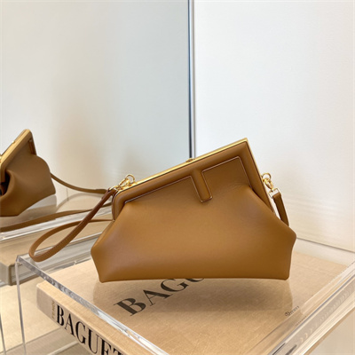 Fen.di FIRST SMALL Brown Leather Bag