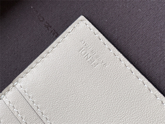 Fen.digraphy Chain Wallet White Leather