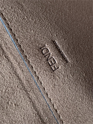 Fen.di SUNSHINE Small Brown FF Jacquard Fabric Bag