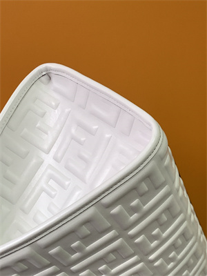 Fen.di SUNSHINE Medium White Leather Shopper