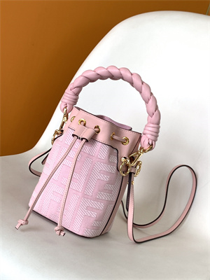 Fen.di MON TRESOR Pink Canvas FF Mini Bag