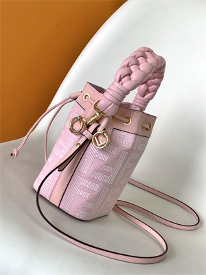 Fen.di MON TRESOR Pink Canvas FF Mini Bag
