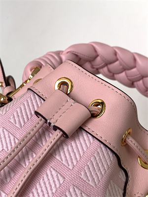 Fen.di MON TRESOR Pink Canvas FF Mini Bag