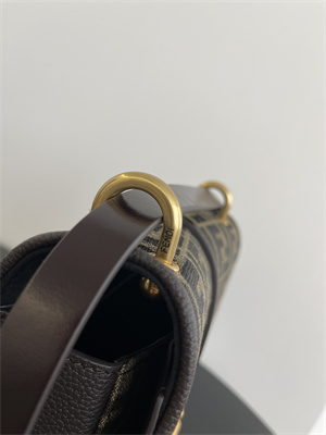 Fen.di C’mon Medium Brown FF Jacquard Fabric Bag