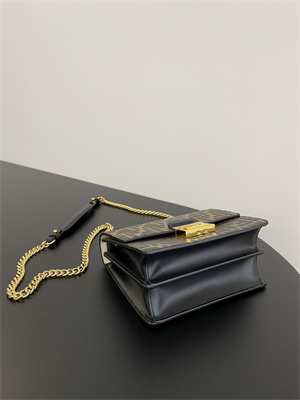 Fen.di KAN U Mini Brown Leather Bag