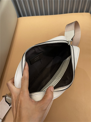 Fen.di CAMERA Case Cream FF Canvas and Leather