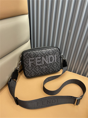 Fen.di CAMERA Case Grey FF Canvas and Leather