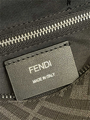 Fen.di Roma Grey Fabric Belt Bag