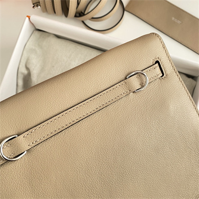 Kelly Danse Bag Evercolor Leather Silver Tone Metal In Trench Color HS