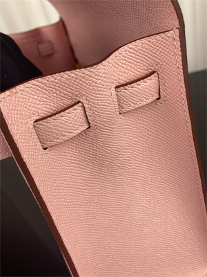 Kelly Sellier Bag Epsom Leather 25/28CM Gold/Silver Hardware In Rose Sakura Color HS