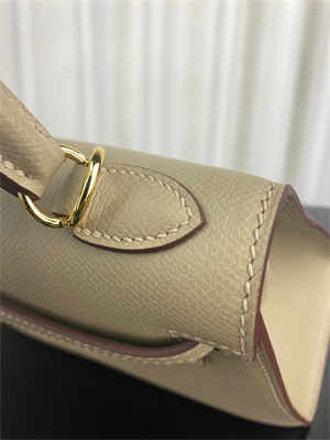 Kelly Sellier Bag Epsom Leather 25/28CM Gold/Silver Hardware In Trench Color HS